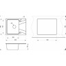 Кухонная мойка GRANULA GR-6201 черный GR-6201_black